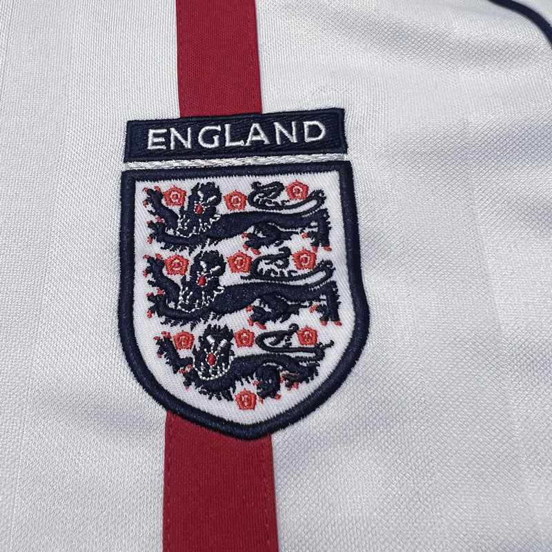 England Home 02 Retro Jersey Premium Replica Long Sleeve