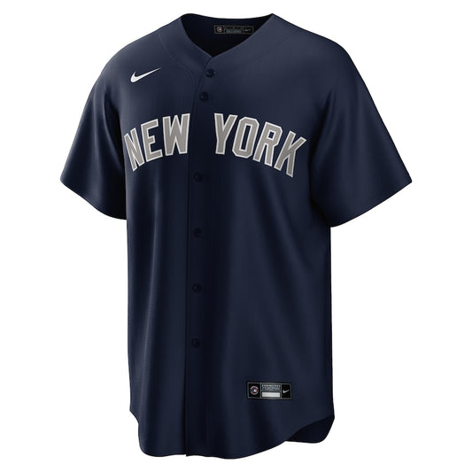 New York Yankees Visitante Jersey Réplica Premium Azul