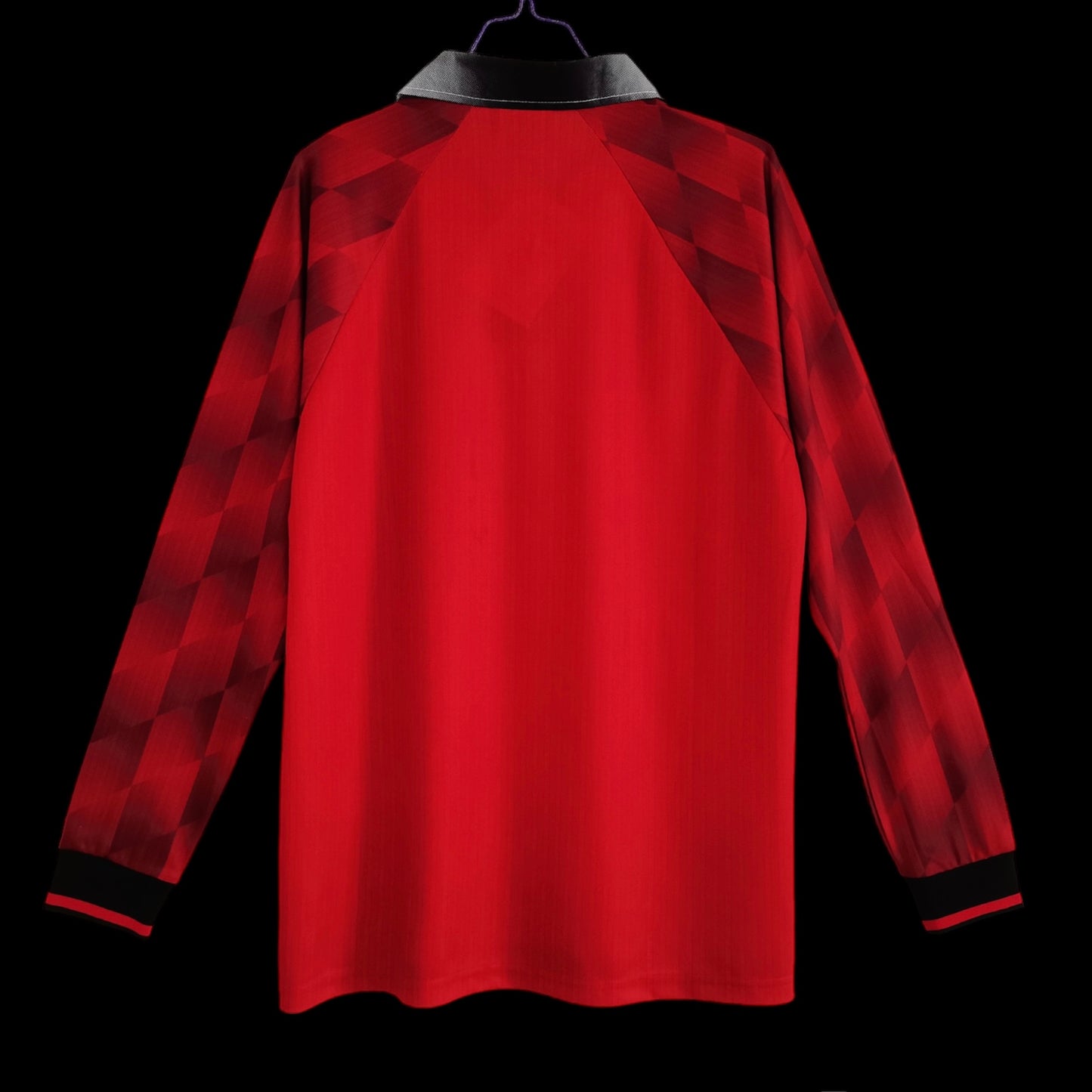 Manchester United Local 96-97 Retro Jersey Réplica Premium Manga Larga