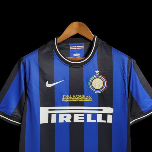 Inter Milan Local 09-10 Retro Jersey Réplica Premium Versión UCL