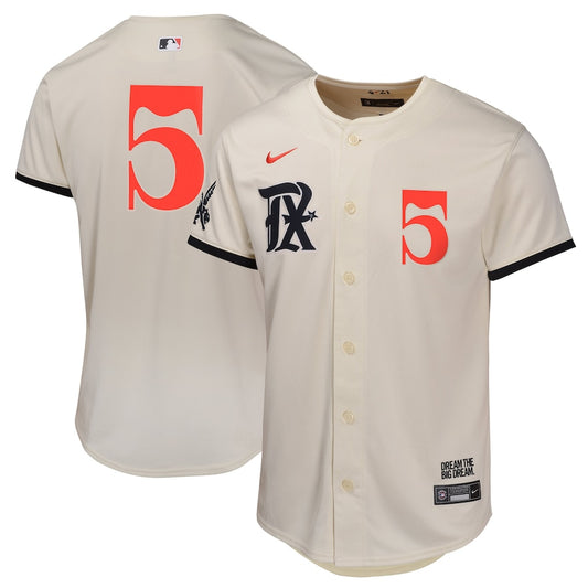 Texas Rangers Jersey Réplica Premium Beige