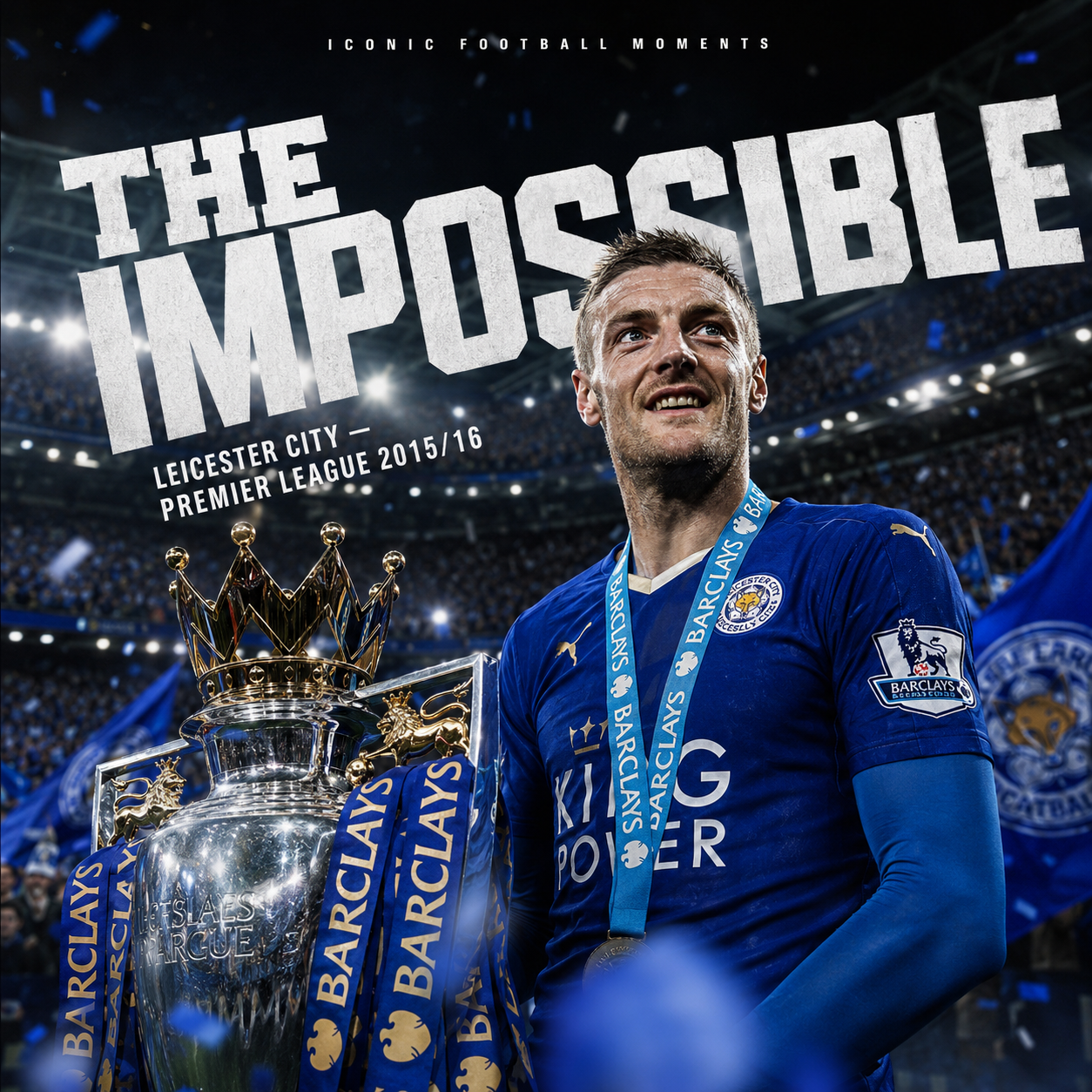 Leicester City 2015/16 — Campeón de la Premier League | Jersey Réplica Premium