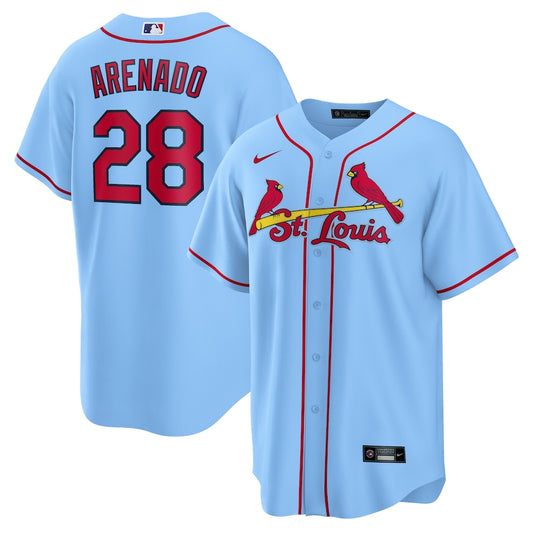 St. Louis Cardinals Jersey Réplica Premium Azul Cielo