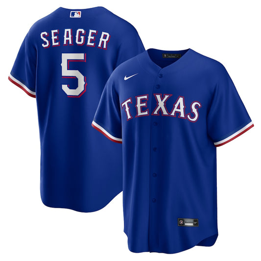 Texas Rangers Jersey Réplica Premium Azul