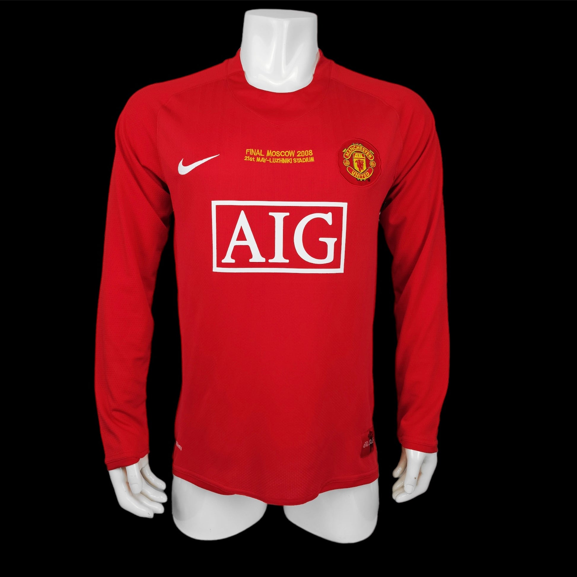 CAMISETA RETRO MANCHESTER UNITED LOCAL 07 - 09 MANGA LARGA –